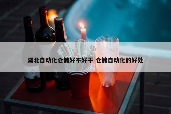 湖北自动化仓储好不好干 仓储自动化的好处