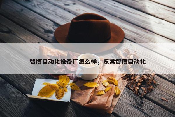 智博自动化设备厂怎么样，东莞智博自动化