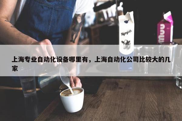 上海专业自动化设备哪里有，上海自动化公司比较大的几家