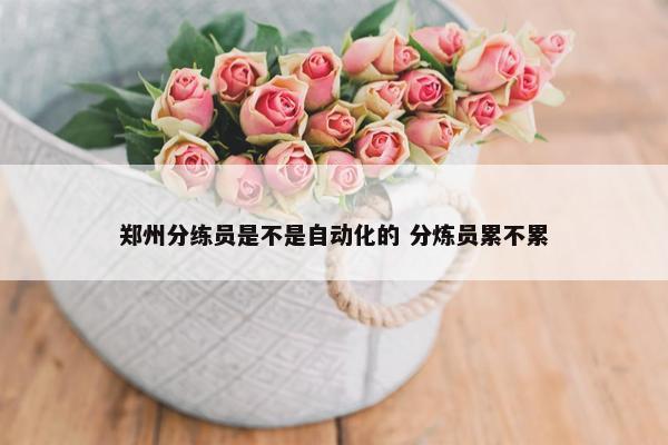 郑州分练员是不是自动化的 分炼员累不累