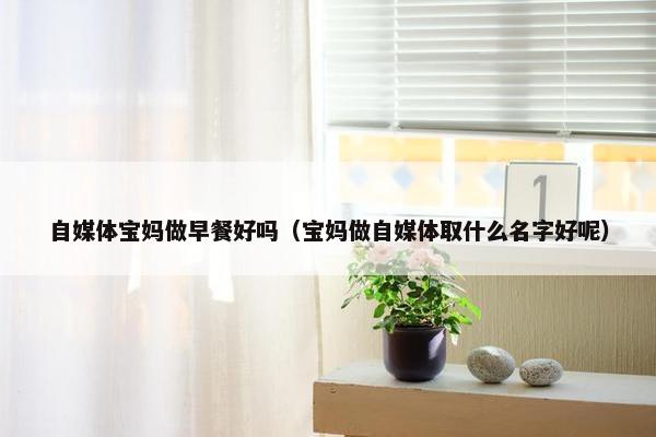 自媒体宝妈做早餐好吗（宝妈做自媒体取什么名字好呢）