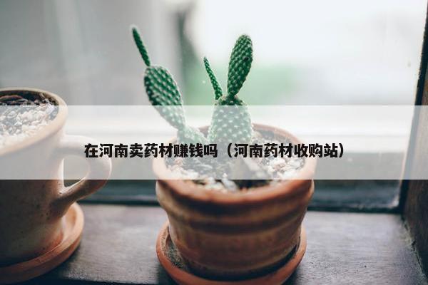 在河南卖药材赚钱吗（河南药材收购站）