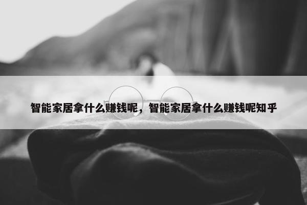 智能家居拿什么赚钱呢，智能家居拿什么赚钱呢知乎