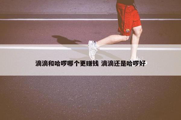 滴滴和哈啰哪个更赚钱 滴滴还是哈啰好