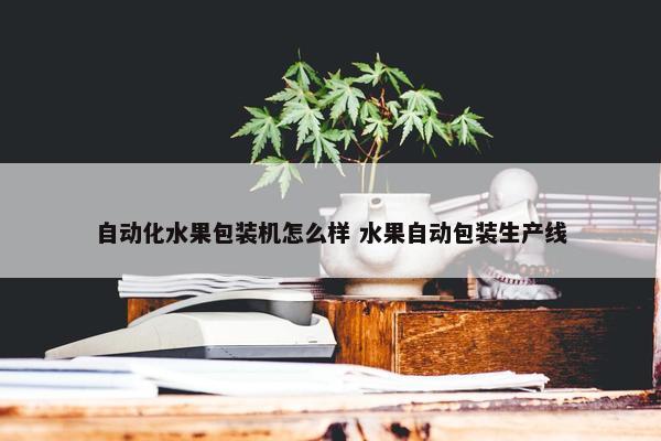 自动化水果包装机怎么样 水果自动包装生产线