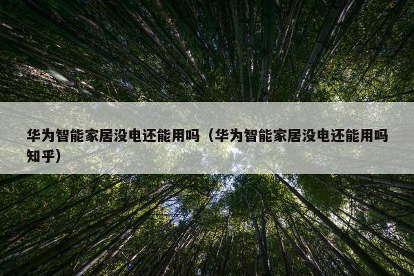 华为智能家居没电还能用吗（华为智能家居没电还能用吗知乎）