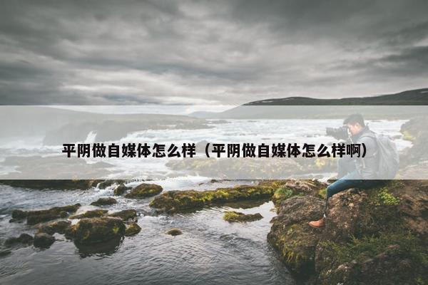 平阴做自媒体怎么样（平阴做自媒体怎么样啊）