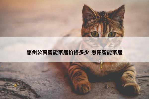 惠州公寓智能家居价格多少 惠阳智能家居