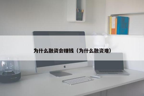 为什么融资会赚钱（为什么融资难）