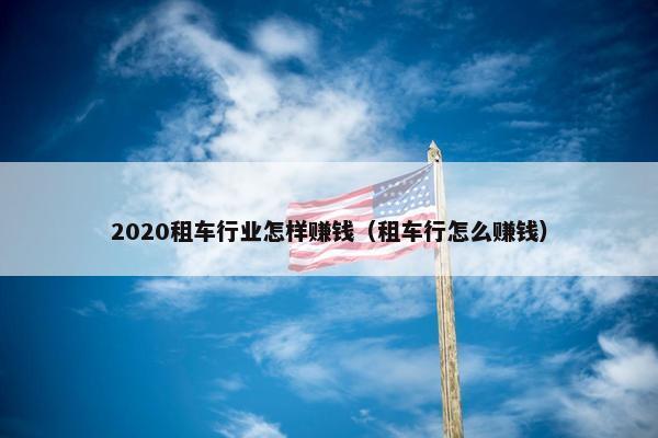 2020租车行业怎样赚钱（租车行怎么赚钱）