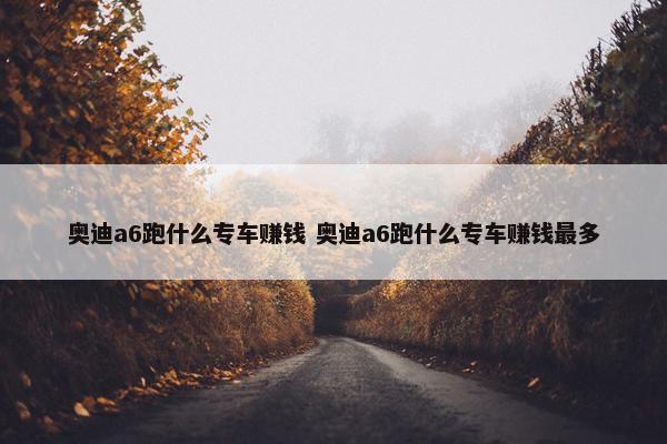 奥迪a6跑什么专车赚钱 奥迪a6跑什么专车赚钱最多