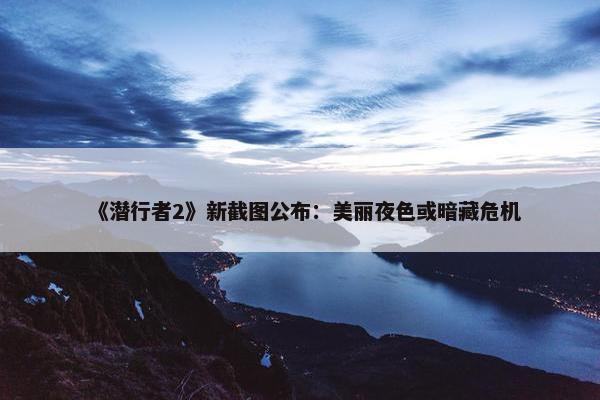 《潜行者2》新截图公布：美丽夜色或暗藏危机