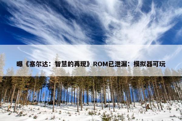 曝《塞尔达：智慧的再现》ROM已泄漏：模拟器可玩