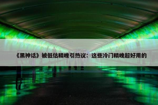 《黑神话》被低估精魄引热议：这些冷门精魄超好用的