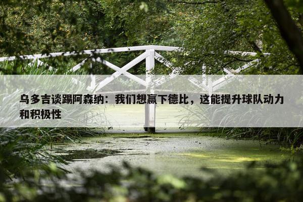 乌多吉谈踢阿森纳：我们想赢下德比，这能提升球队动力和积极性