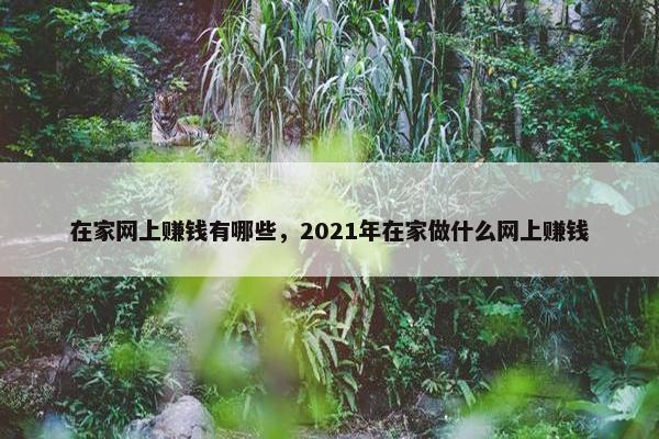 在家网上赚钱有哪些，2021年在家做什么网上赚钱