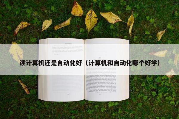 读计算机还是自动化好（计算机和自动化哪个好学）