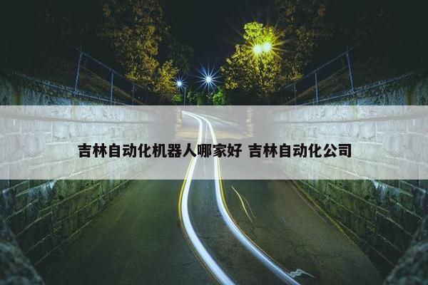 吉林自动化机器人哪家好 吉林自动化公司