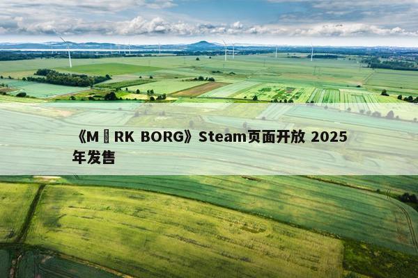 《MÖRK BORG》Steam页面开放 2025年发售