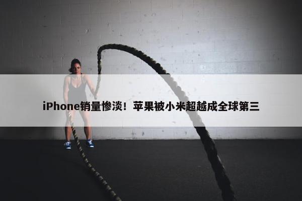 iPhone销量惨淡！苹果被小米超越成全球第三