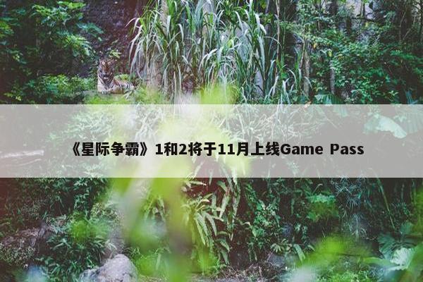 《星际争霸》1和2将于11月上线Game Pass