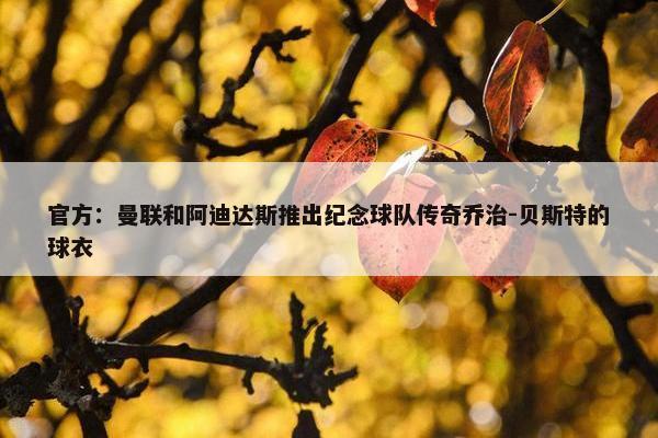 官方：曼联和阿迪达斯推出纪念球队传奇乔治-贝斯特的球衣