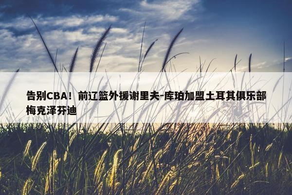 告别CBA！前辽篮外援谢里夫-库珀加盟土耳其俱乐部梅克泽芬迪