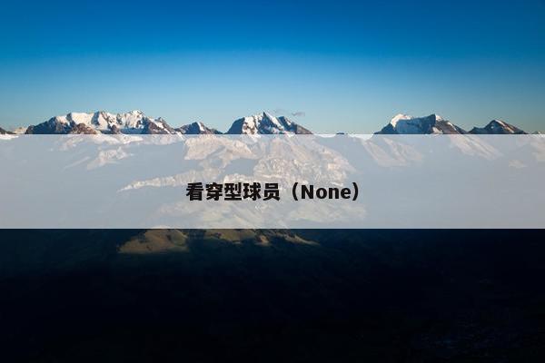 看穿型球员（None）