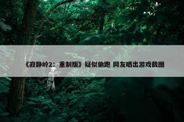 《寂静岭2：重制版》疑似偷跑 网友晒出游戏截图