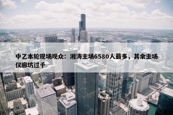 中乙本轮现场观众：湘涛主场6580人最多，其余主场仅廊坊过千