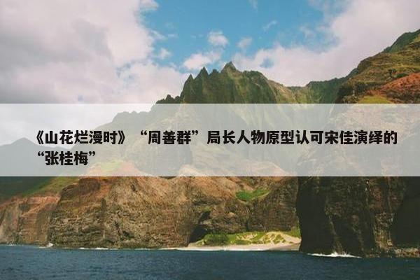 《山花烂漫时》“周善群”局长人物原型认可宋佳演绎的“张桂梅”