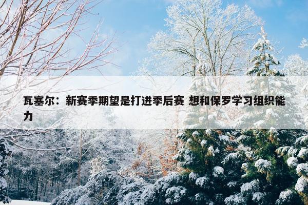 瓦塞尔：新赛季期望是打进季后赛 想和保罗学习组织能力