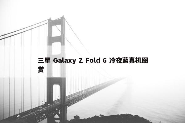 三星 Galaxy Z Fold 6 冷夜蓝真机图赏