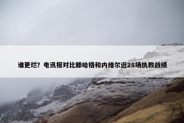 谁更烂？电讯报对比滕哈格和内维尔近28场执教战绩