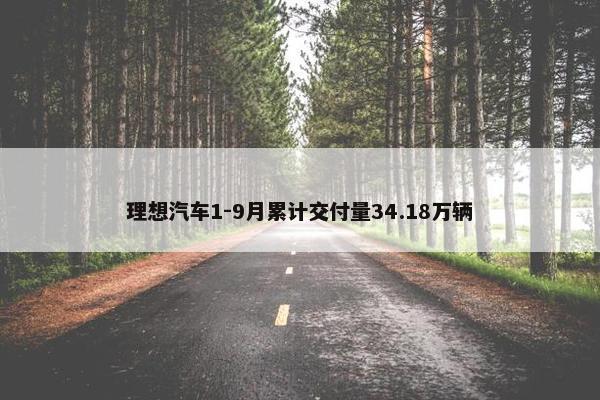 理想汽车1-9月累计交付量34.18万辆