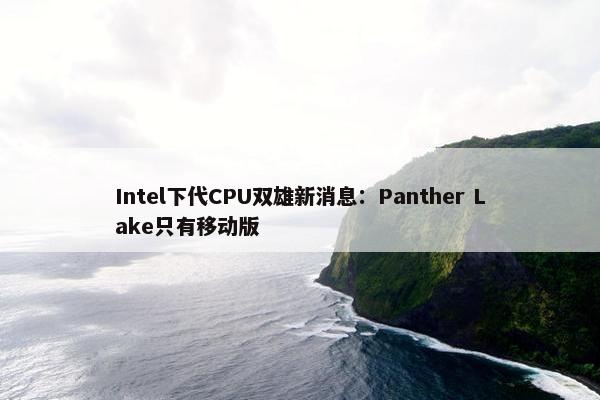 Intel下代CPU双雄新消息：Panther Lake只有移动版