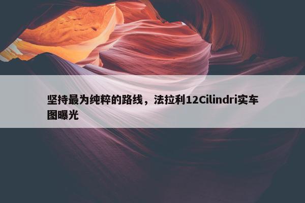 坚持最为纯粹的路线，法拉利12Cilindri实车图曝光