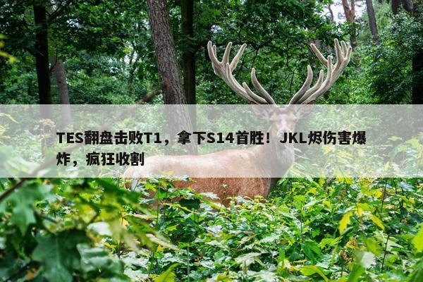 TES翻盘击败T1，拿下S14首胜！JKL烬伤害爆炸，疯狂收割