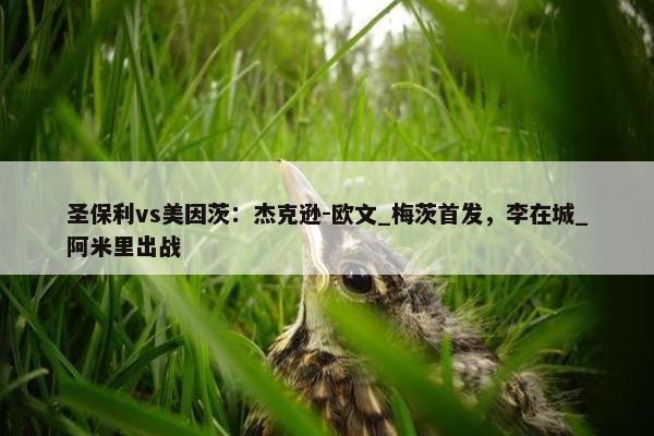 圣保利vs美因茨：杰克逊-欧文_梅茨首发，李在城_阿米里出战