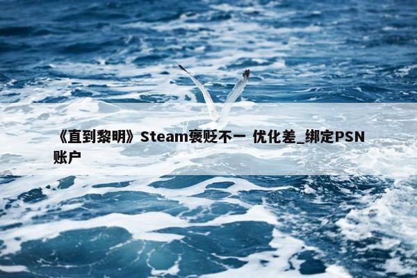 《直到黎明》Steam褒贬不一 优化差_绑定PSN账户