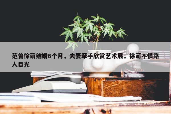 范曾徐萌结婚6个月，夫妻牵手欣赏艺术展，徐萌不惧路人目光