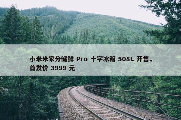 小米米家分储鲜 Pro 十字冰箱 508L 开售，首发价 3999 元