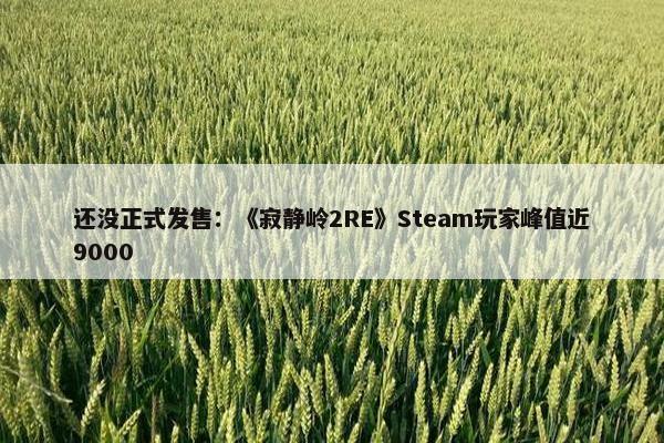 还没正式发售：《寂静岭2RE》Steam玩家峰值近9000