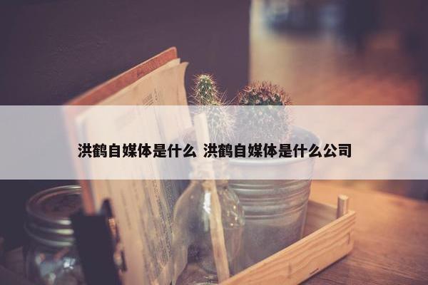 洪鹤自媒体是什么 洪鹤自媒体是什么公司