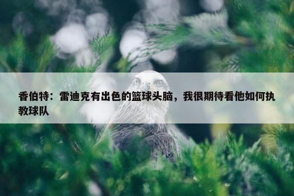 香伯特：雷迪克有出色的篮球头脑，我很期待看他如何执教球队