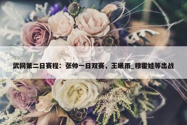 武网第二日赛程：张帅一日双赛，王曦雨_穆霍娃等出战