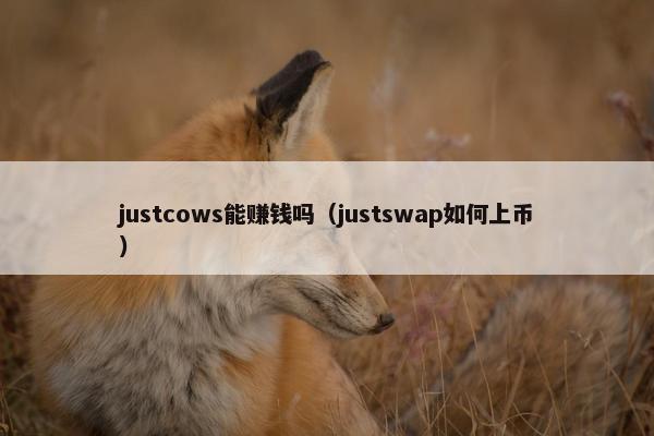 justcows能赚钱吗（justswap如何上币）