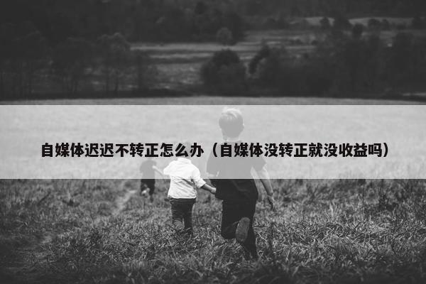 自媒体迟迟不转正怎么办（自媒体没转正就没收益吗）