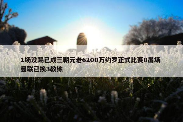 1场没踢已成三朝元老6200万约罗正式比赛0出场 曼联已换3教练