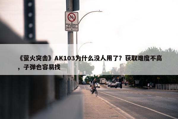 《萤火突击》AK103为什么没人用了？获取难度不高，子弹也容易找